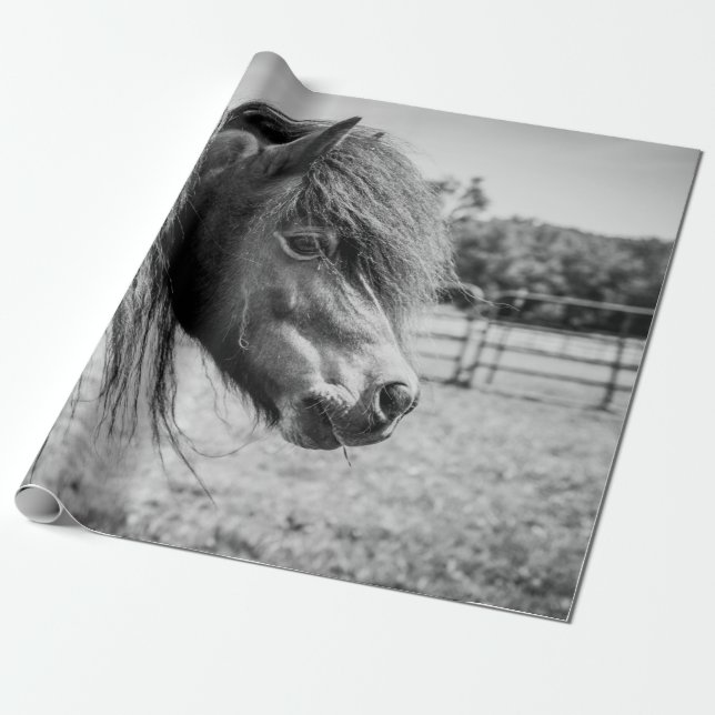 SCHÖNER PFERD GESCHENKPAPIER (Ungerollt)