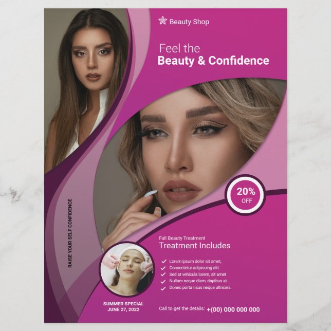 Schöner Pflegesalon Flyer (Vorne)