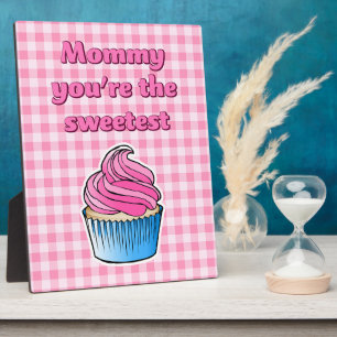 Schöner Pink Cupcake Fotoplatte