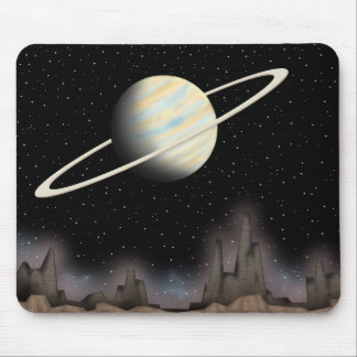 Schöner Planet, der im Weltraum steht. Mousepad