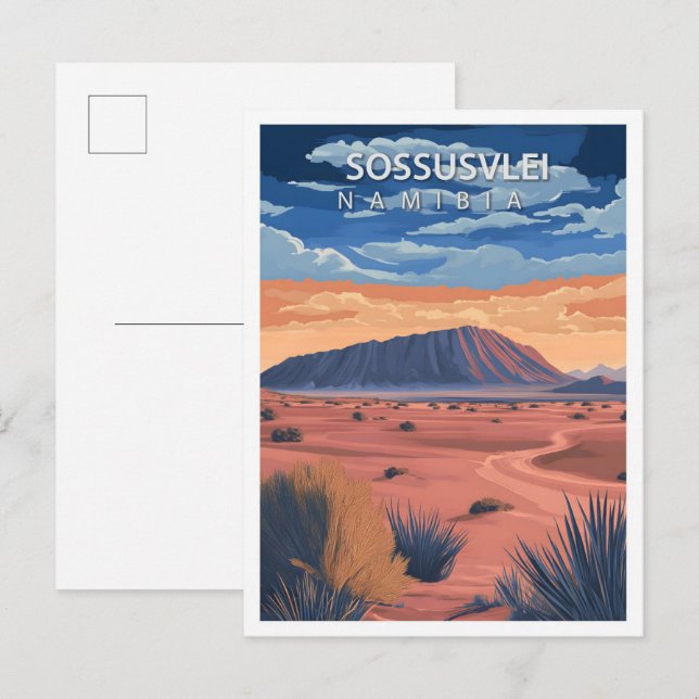 Schöner Platz Sossusvle Namibia Travel Postkarte (Vorne/Hinten)