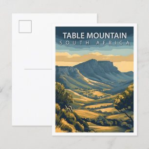 Schöner Platz Tafelberg Südafrika Reisen Postkarte