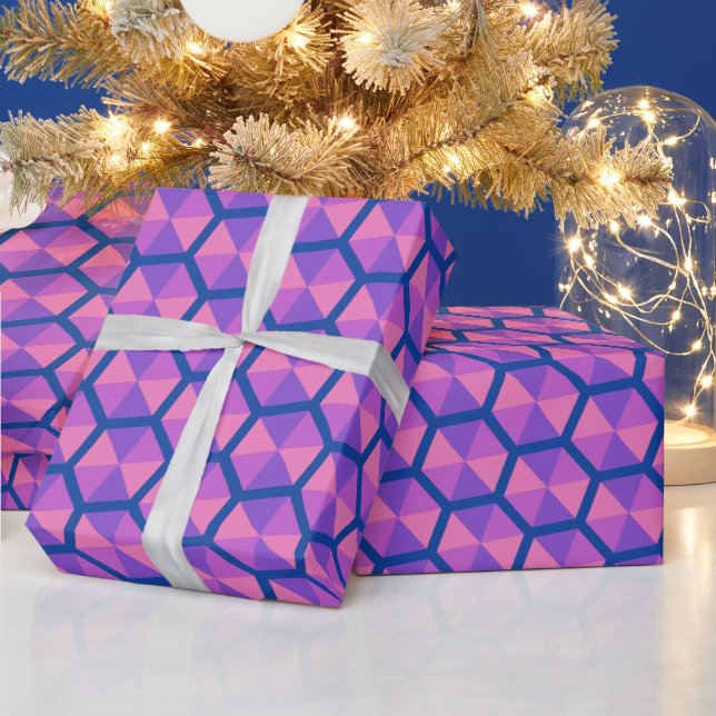 Schöner Radiant Sparkling Monogram Boyfriend Bir Geschenkpapier (Feiertage)