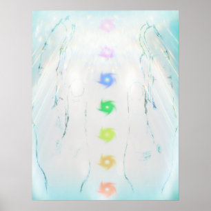 Schöner Reiki heilender Entwurf Poster