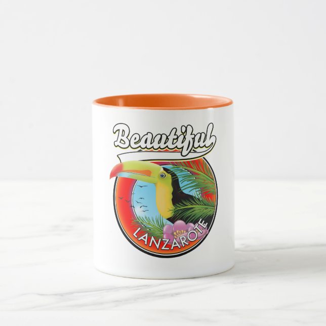 Schöner Reisepflaster auf Lanzarote. Tasse (Zentrum)