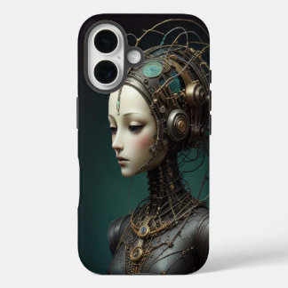 Schöner Retro-Roboter iPhone 16 Hülle