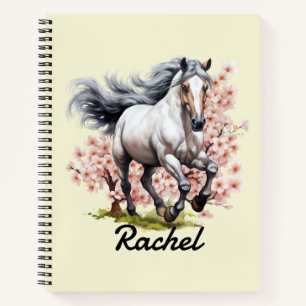 Schöner Roan-Wildpferd Notizbuch