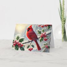 Schöner roter Weihnachtskardinal