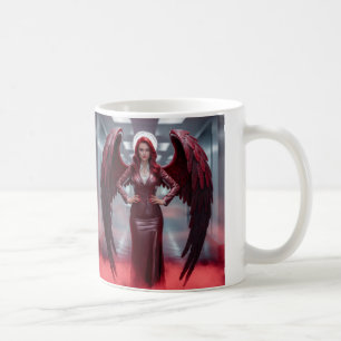 Schöner roter Winkel Kaffeetasse