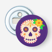 Schöner Schädel mit Blume Día de los Muertos
