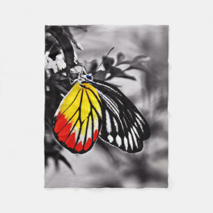 Schöner Schmetterling Fleecedecke
