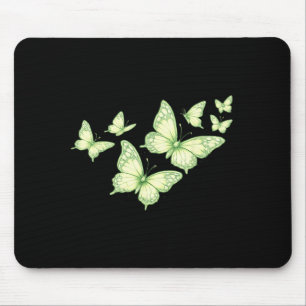 Schöner Schmetterling Grüner Schmetterling Liebhab Mousepad