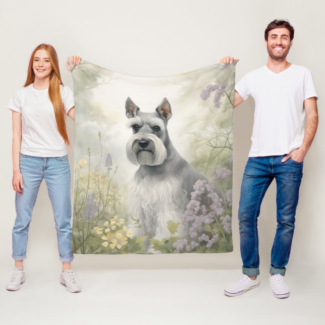 Schöner Schnauzer – Intelligent & Lebendig Fleecedecke (Beispiel)
