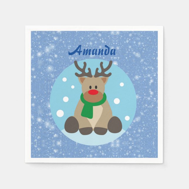 Schöner, schöner Weihnachtsbaum Serviette (Vorderseite)