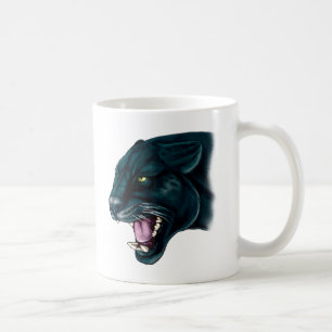 Schöner schwarzer Panther Kaffeetasse