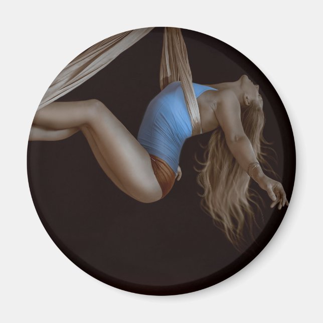 Schöner Seidenholzperformer Magnet (Vorne)