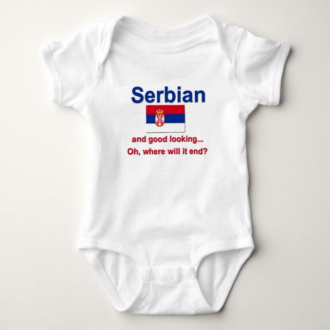 Schöner Serbe Baby Strampler (Vorderseite)