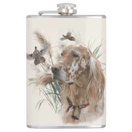 Schöner Setter mit Fasanen, Kunst Flachmann