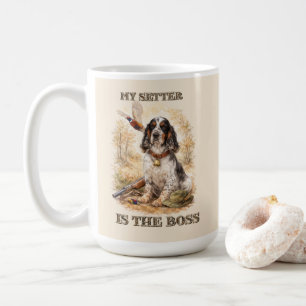 Schöner Setter mit Fasanen, Kunst Kaffeetasse