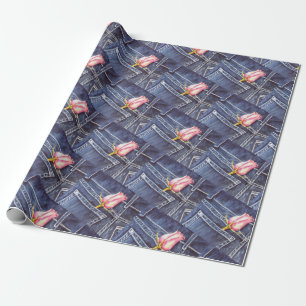 Schöner Single Pink Rose Geschenkpapier