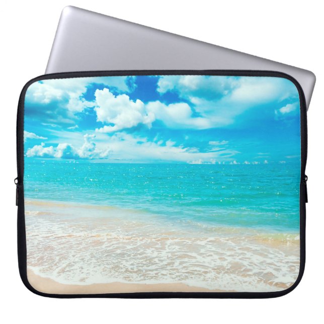 Schöner Sommer-Strand Laptopschutzhülle (Vorderseite)