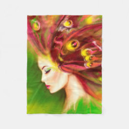 Schöner Sommerschmetterling Fleecedecke