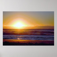 Schöner Sonnenaufgang am Ufer des Fotos