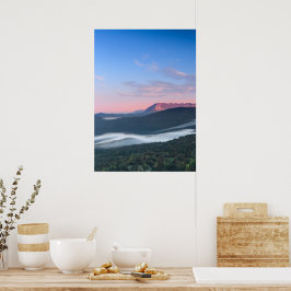 Schöner Sonnenaufgang Blick auf Nanos von Šilentab Poster