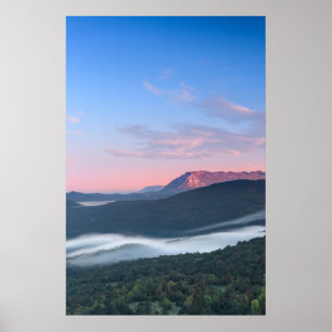 Schöner Sonnenaufgang Blick auf Nanos von Šilentab Poster