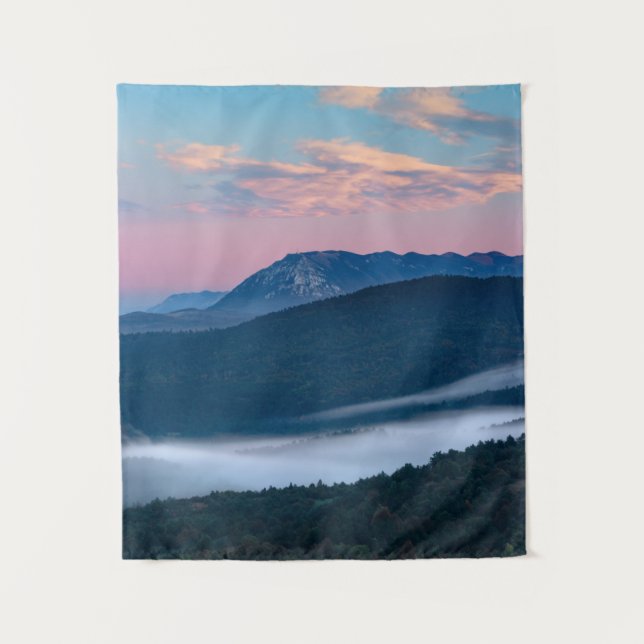 Schöner Sonnenaufgang Blick auf Nanos von Šilentab Wandteppich (Vorderseite)