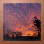 Schöner Sonnenaufgang Himmel mit Wolken<br><div class="desc">Weiche rosa und hellorange Wolken bedecken fast einen schönen Lavendelsonnenaufgang jenseits kleiner schwarzer Bäume in der Ferne. Ein großer Kiefernbaum steht hoch in Silhouette auf der rechten Seite des Rahmens. Die gelbe Morgensonne flüchtige Blick durch Wolken am Horizont. Um das Foto Beautiful Sunrise Sky auf anderen Gegenständen zu sehen, klicken...</div>