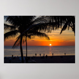Schöner Sonnenaufgang Poster