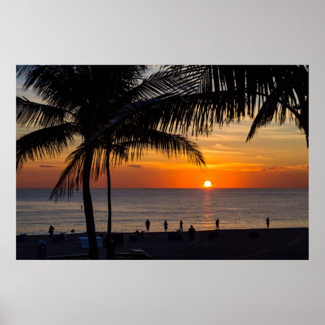 Schöner Sonnenaufgang Poster (Vorne)