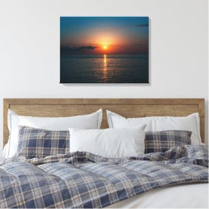 Schöner Sonnenuntergang am Meer. Batumi Georgia Leinwanddruck