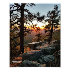 Schöner Sonnenuntergang am Mogollon Rim Arizona Fotodruck