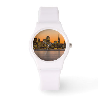 Schöner Sonnenuntergang in San Francisco Armbanduhr
