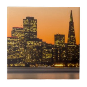 Schöner Sonnenuntergang in San Francisco Fliese