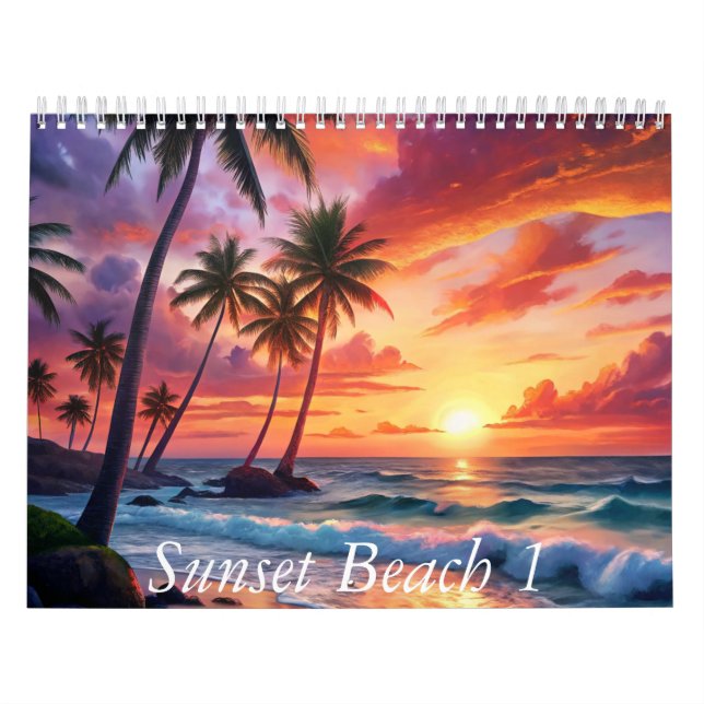 Schöner Sonnenuntergang Kalender (Titelbild)