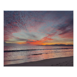 Schöner Sonnenuntergang - Marina Del Rey, CA Fotodruck