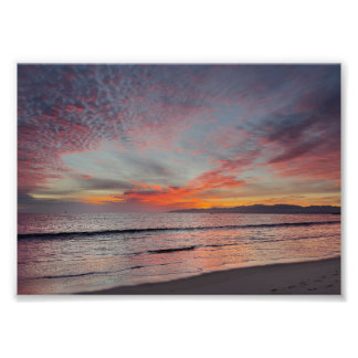Schöner Sonnenuntergang - Marina Del Rey, CA Fotodruck