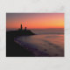 Schöner Sonnenuntergang: Montauk Point Light House Postkarte (Vorderseite)