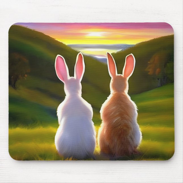 Schöner Sonnenuntergang Mousepad (Vorne)