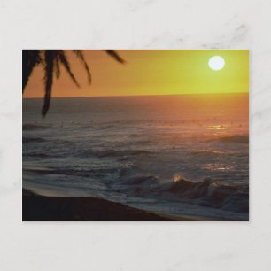 Schöner Sonnenuntergang: Nord Shore, Oahu, Hawaii Postkarte