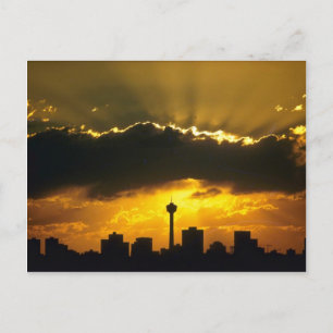 Schöner Sonnenuntergang: Sonnenuntergang Calgary,  Postkarte