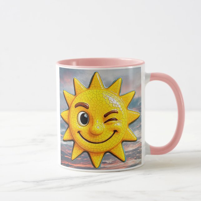 Schöner Sonnenuntergang Tasse (Rechts)