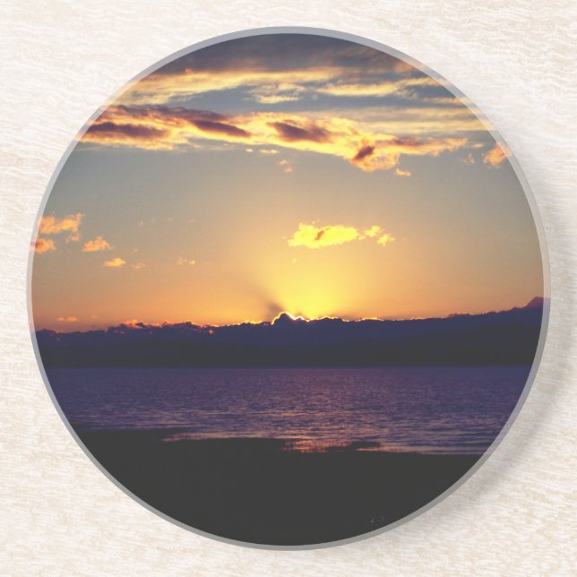 Schöner Sonnenuntergang Untersetzer (Vorne)