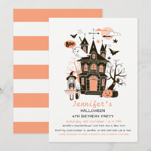 Schöner Spuk House Kindergeburtstag Halloween Invi Einladung