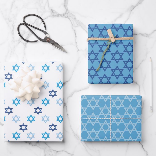 Schöner Star von David Geschenkpapier Set (Vorderseite)
