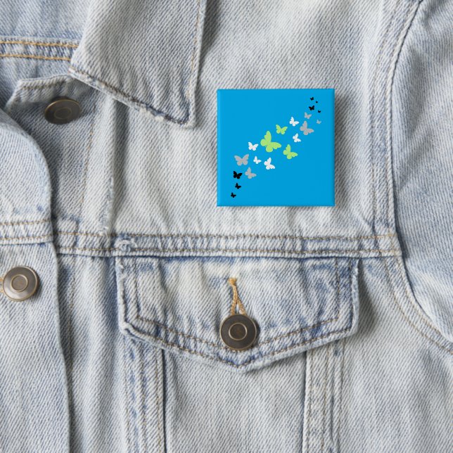 Schöner Stolz der Schmetterlingsagentur Button (Beispiel)