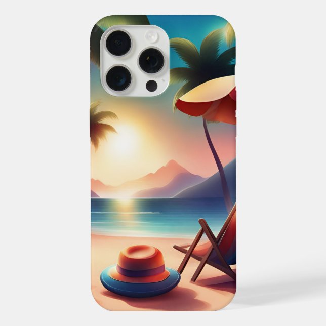 schöner Strand iPhone 15 Pro Max Hülle (Rückseite)